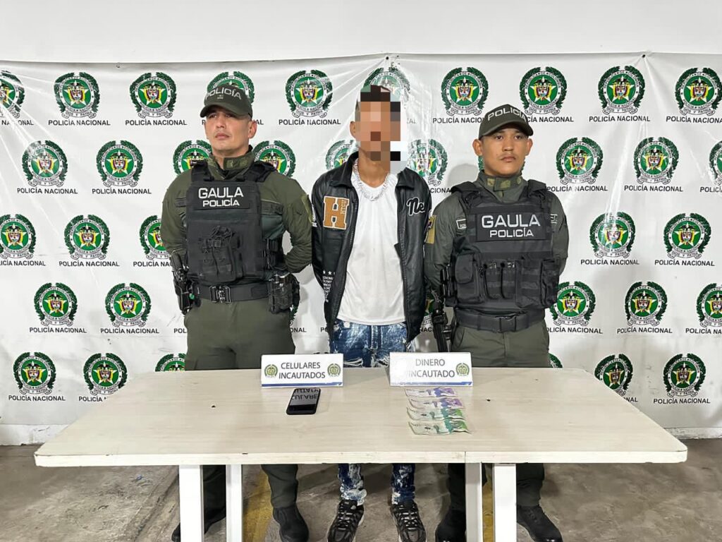 LA POLICÍA NACIONAL PROPINA CONTUNDENTE GOLPE A LA EXTORSIÓN CON CUATRO CAPTURAS EN BARRANQUILLA Y MALAMBO. 02